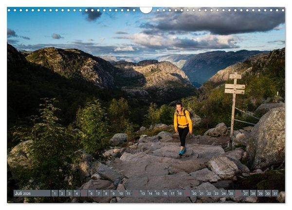 Produktbild: Wandern - In Norwegen und Schweden (Wandkalender 2026 DIN A3 quer), CALVENDO Monatskalender