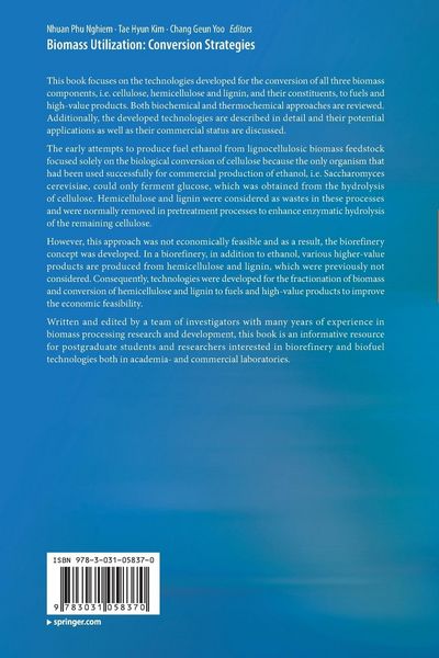Produktbild: Biomass Utilization: Conversion Strategies