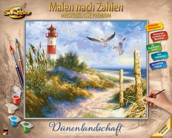 Produktbild: MNZ - D&uuml;nenlandschaft mit Leuchtturm