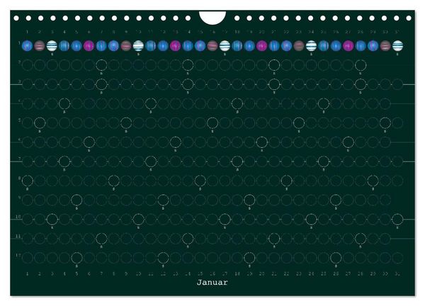 Produktbild: Perlenkalender (Wandkalender 2027 DIN A4 quer), CALVENDO Monatskalender