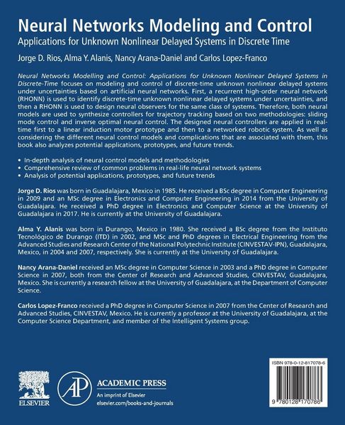Produktbild: Neural Networks Modeling and Control
