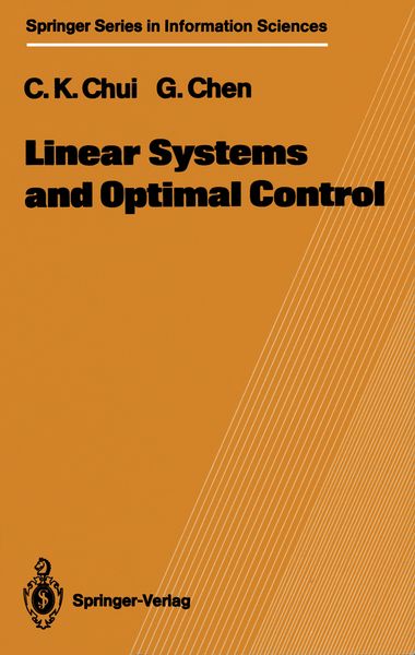 Produktbild: Linear Systems and Optimal Control