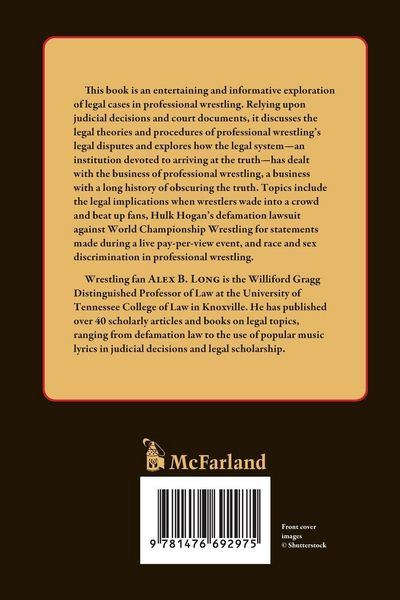 Produktbild: Professional Wrestling and the Law