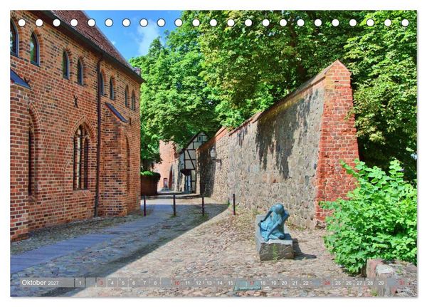 Produktbild: Neubrandenburg - Stadt der 4 T&uuml;rme (Tischkalender 2027 DIN A5 quer), CALVENDO Monatskalender