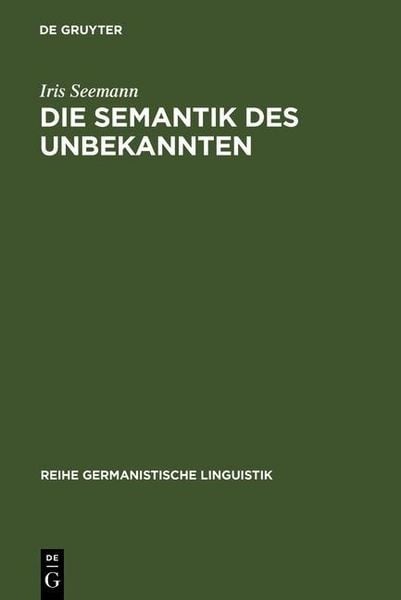 Produktbild: Die Semantik des Unbekannten