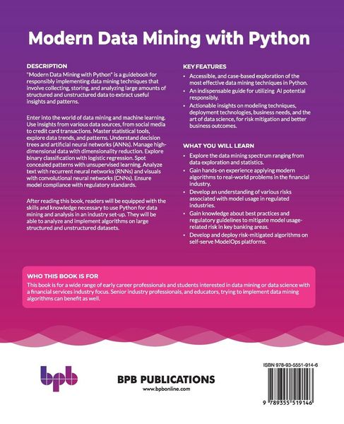 Produktbild: Modern Data Mining with Python