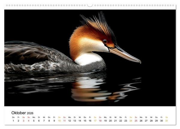 Produktbild: Wilde Heimat - V&ouml;gel unserer Natur (hochwertiger Premium Wandkalender 2026 DIN A2 quer), Kunstdruck in Hochglanz