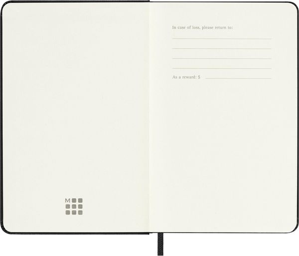 Produktbild: Moleskine 12 Monate Wochen Notizkaledner 2027, Pocket/A6, 1 Wo = 1 Seite, rechts linierte Seite, fester Einband, Schwarz