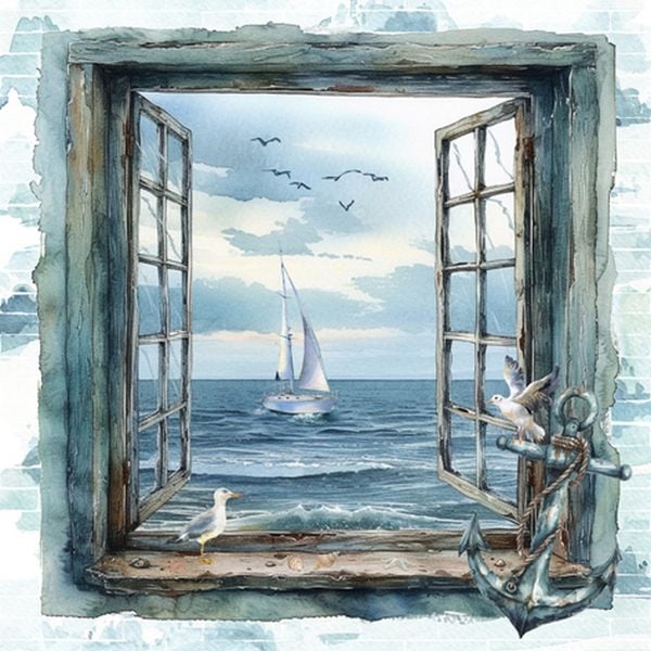 ti-flair Servietten Sea View 33x33cm 20 Stück 3-lagig