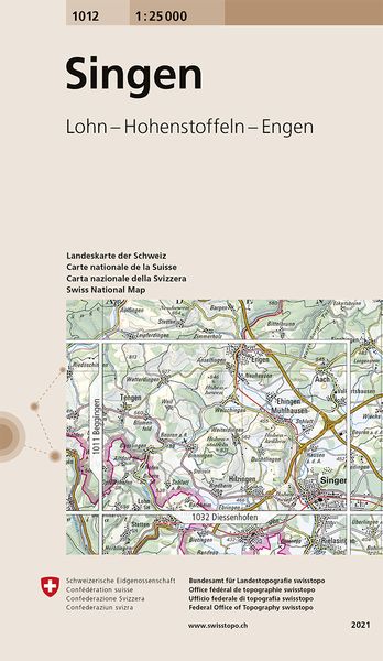 Swisstopo 1 : 25 000 Singen, Sonstige von , Swisstopo, 9783302010120