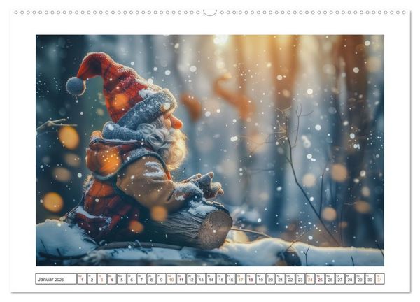 Produktbild: Auf den Spuren der Zwerge (hochwertiger Premium Wandkalender 2026 DIN A2 quer), Kunstdruck in Hochglanz