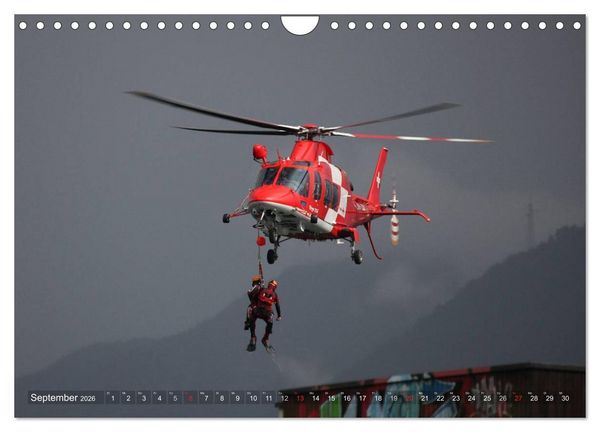 Produktbild: Helikopter in der Luft (Wandkalender 2026 DIN A4 quer), CALVENDO Monatskalender