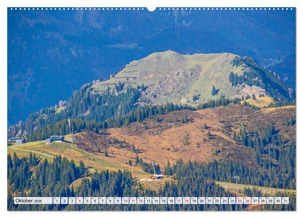 Produktbild: Gr&uuml;&szlig;e aus Saalbach (Wandkalender 2026 DIN A2 quer), CALVENDO Monatskalender