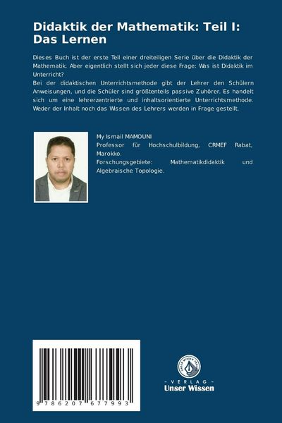 Produktbild: Didaktik der Mathematik: Teil I: Das Lernen