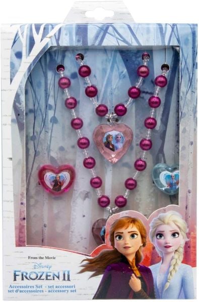 Joy Toy 19391 - Disney Frozen II, Schmuckset, Perlenekette, Armband, Ringe