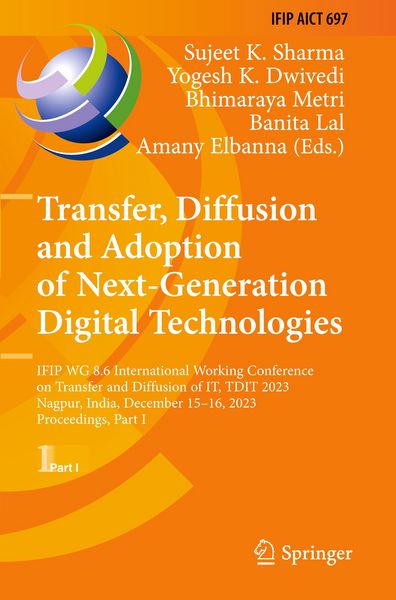 Produktbild: Transfer, Diffusion and Adoption of Next-Generation Digital Technologies