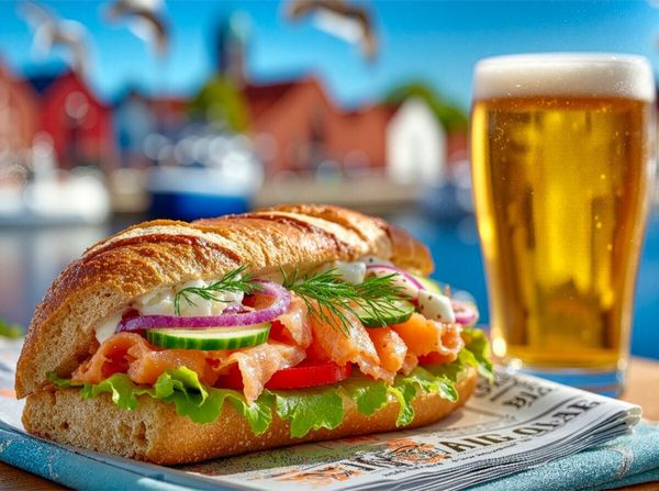 Produktbild: CALVENDO Puzzle Etwas Skandinavisches gef&auml;llig - ein Lachs-Sandwich | 2000 Teile Lege-Gr&ouml;&szlig;e 90x67cm Foto-Puzzle f&uuml;r gl&uuml;ckliche Stunden