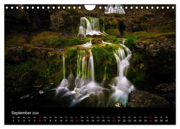Produktbild: Island - Wundervolle Landschaften (Wandkalender 2026 DIN A4 quer), CALVENDO Monatskalender