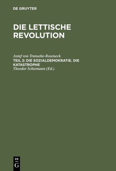 Produktbild: Die Sozialdemokratie. Die Katastrophe
