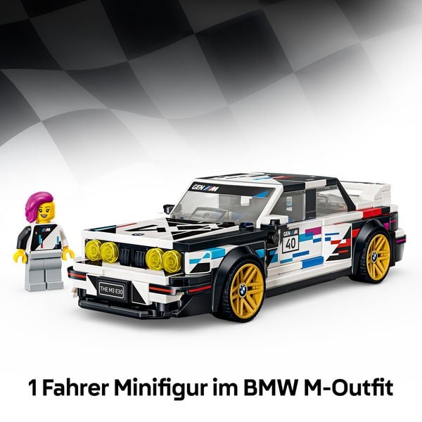Produktbild: LEGO Speed Champions 77263 BMW M3 (E30), Bauset, BMW-Spielzeugauto mit 1 Minifigur