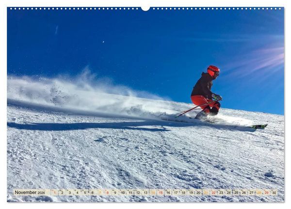 Produktbild: Skifahren - so sch&ouml;n (Wandkalender 2026 DIN A2 quer), CALVENDO Monatskalender