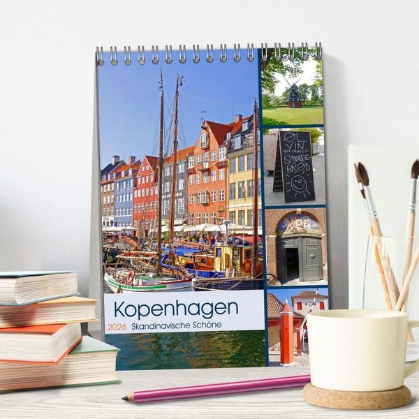 Produktbild: Kopenhagen. Skandinavische Sch&ouml;ne (Tischkalender 2026 DIN A5 hoch), CALVENDO Monatskalender