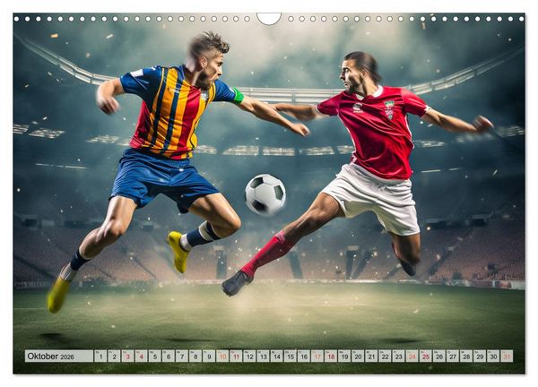 Produktbild: Fussball - Zweikampf (Wandkalender 2026 DIN A3 quer), CALVENDO Monatskalender