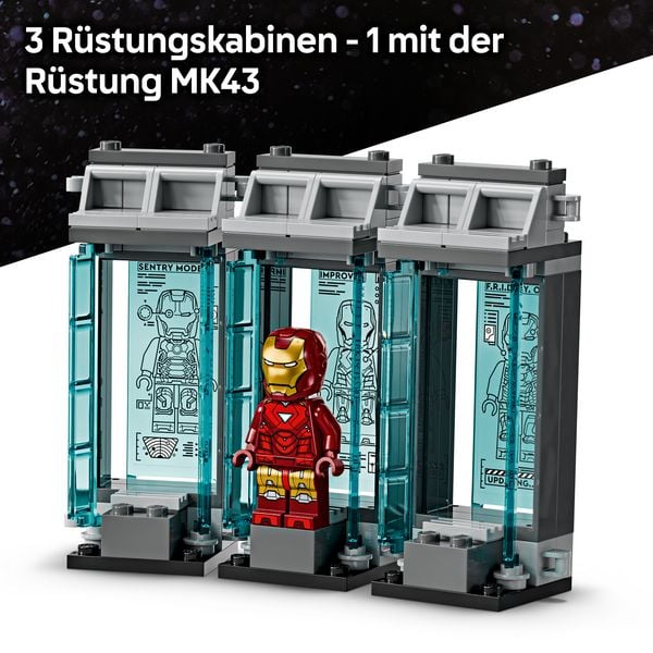 Produktbild: LEGO Marvel Iron Mans Labor: Halle der R&uuml;stungen - Bauspielzeug 76315