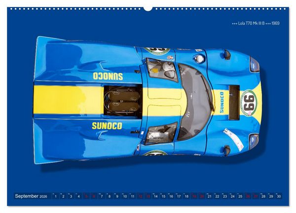 Produktbild: Legenden des Rennsports Historic Sports Cars 1960-1975 (Wandkalender 2026 DIN A2 quer), CALVENDO Monatskalender