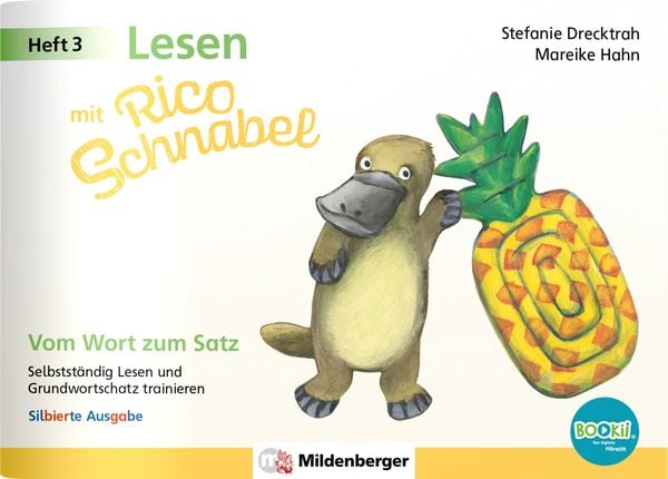 Produktbild: Lesen mit Rico Schnabel, Heft 3: Vom Wort zum Satz &ndash; silbierte Ausgabe, f&uuml;r BOOKii&reg;