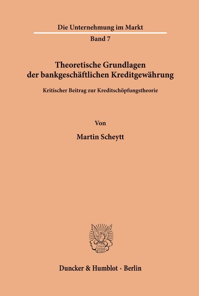 Produktbild: Theoretische Grundlagen der bankgesch&auml;ftlichen Kreditgew&auml;hrung.