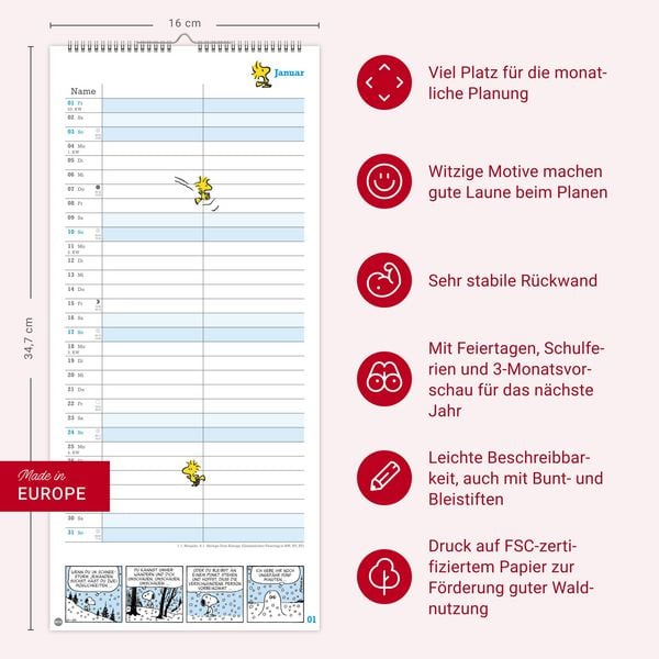 Produktbild: Peanuts Planer Wir zwei 2027