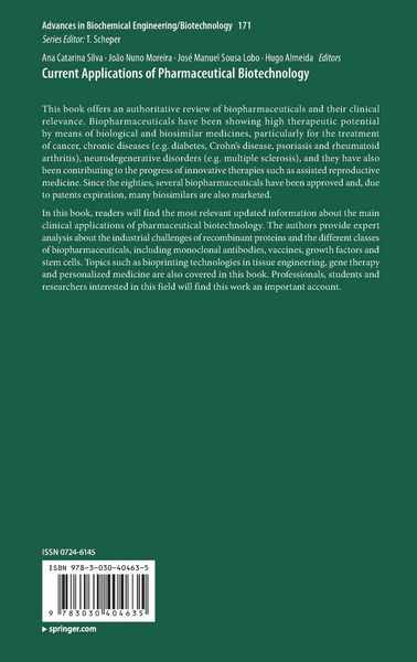 Produktbild: Current Applications of Pharmaceutical Biotechnology