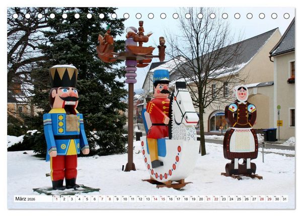 Produktbild: Wunderbares Erzgebirge (Tischkalender 2026 DIN A5 quer), CALVENDO Monatskalender