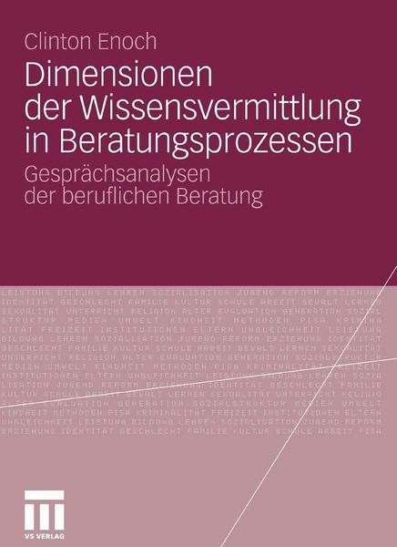 Produktbild: Dimensionen der Wissensvermittlung in Beratungsprozessen