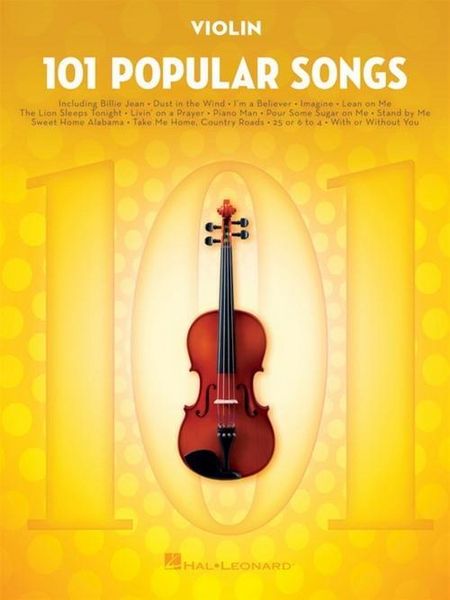Produktbild: 101 Popular Songs: For Violin - Violin Music Book with Top Pop Compositions - Violin Sheet Music Book for Beginners & Experienced Players