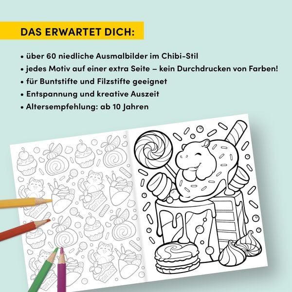 Produktbild: Manga Chibi Ausmalbuch
