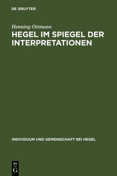 Produktbild: Hegel im Spiegel der Interpretationen