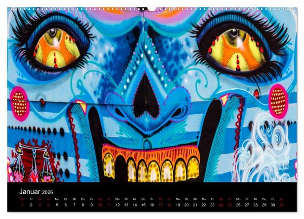 Produktbild: Graffiti und Street Art in La Paz (Wandkalender 2026 DIN A2 quer), CALVENDO Monatskalender