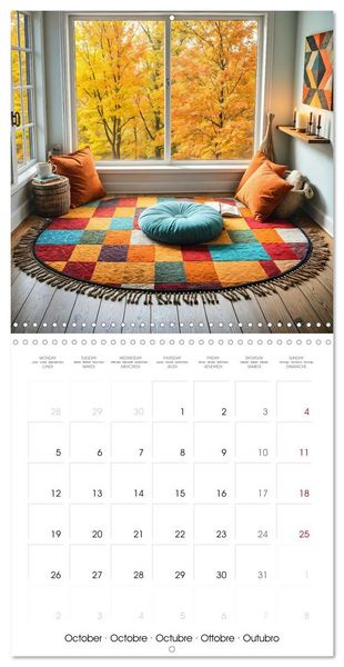 Produktbild: My quiet oasis - Inhale. Arrive. Find peace. (Wall Calendar 2026 12 &times; 12 Inch) CALVENDO 12 Month Wall Calendar