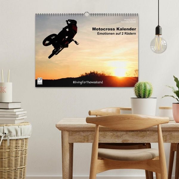 Produktbild: Motocross Kalender - Emotionen auf 2 R&auml;dern (Wandkalender 2026 DIN A3 quer), CALVENDO Monatskalender