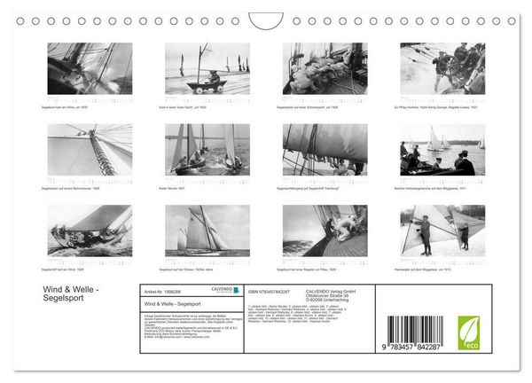 Produktbild: Wind & Welle - Segelsport (Wandkalender 2026 DIN A4 quer), CALVENDO Monatskalender