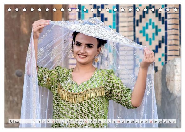 Produktbild: Menschen in Usbekistan (Tischkalender 2026 DIN A5 quer), CALVENDO Monatskalender