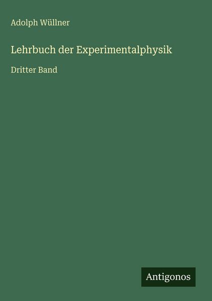 Produktbild: Lehrbuch der Experimentalphysik