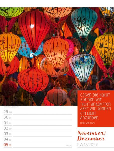 Produktbild: Augenblicke der Achtsamkeit Wochenplaner Kalender 2027