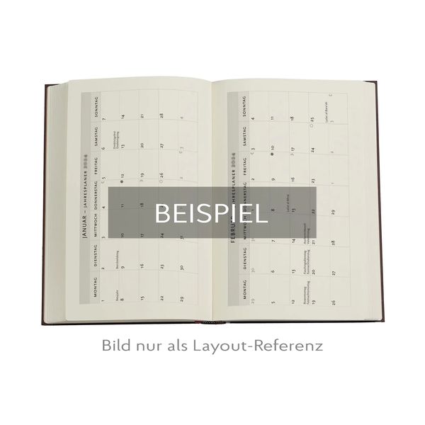 Produktbild: 12-Monatskalender Flexi 2025 Granada-T&uuml;rkis, Mini, Horizontal