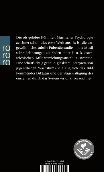 Produktbild: Die Verwirrungen des Z&ouml;glings T&ouml;rle&szlig;