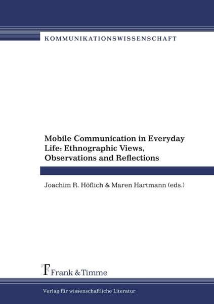 Produktbild: Mobile Communication in Everyday Life