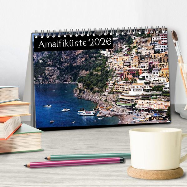 Produktbild: Amalfik&uuml;ste 2026 (Tischkalender 2026 DIN A5 quer), CALVENDO Monatskalender