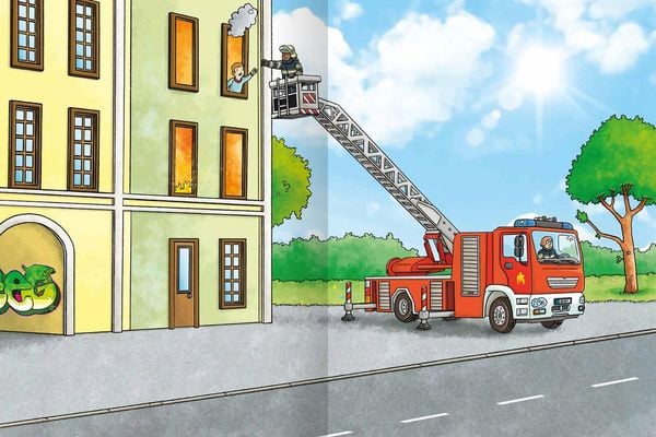 Produktbild: Erstes Stickern – Feuerwehr und Polizei im Einsatz